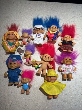 Trolls Russ Brand Assorted Troll Dolls vintage